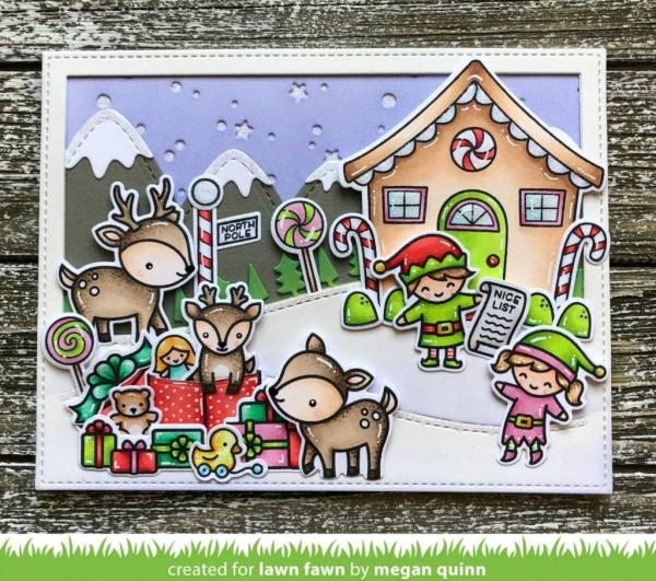 Lawn Fawn Craft Dies - Holiday Helpers