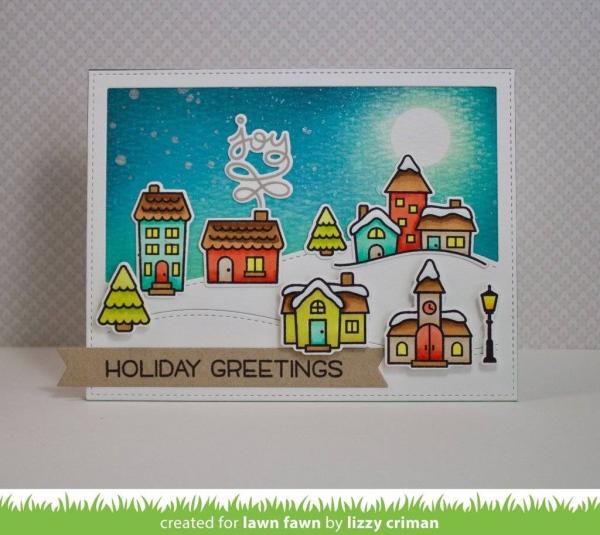 Lawn Fawn Craft Dies - Winter Village