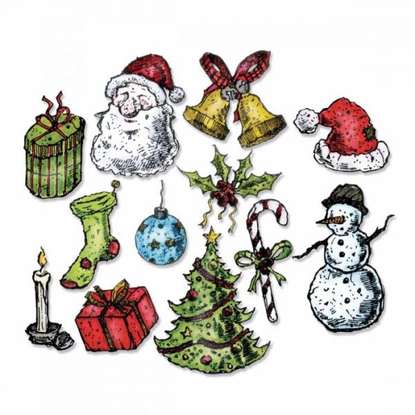 Sizzix Framelits Craft Die-Set - Tattered Christmas