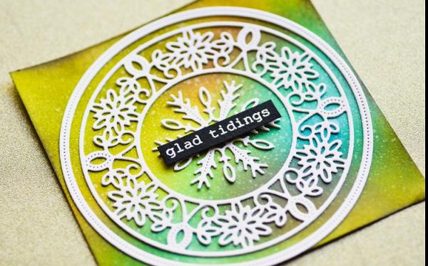 Memory Box Die - Pinpoint Snowflake Circle Frame