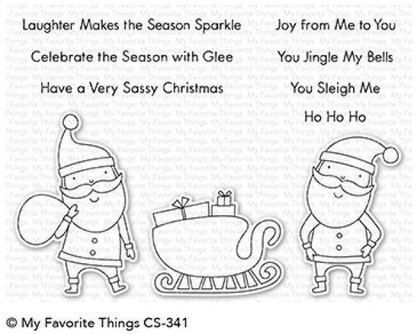 My Favorite Things Stempelset "Sassy Santa" Clear Stamp Set