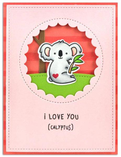 Lawn Fawn Stempelset "I Love You(calyptus)" Clear Stamp