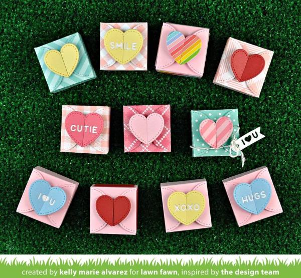 Lawn Fawn Craft Die - Heart Treat Box