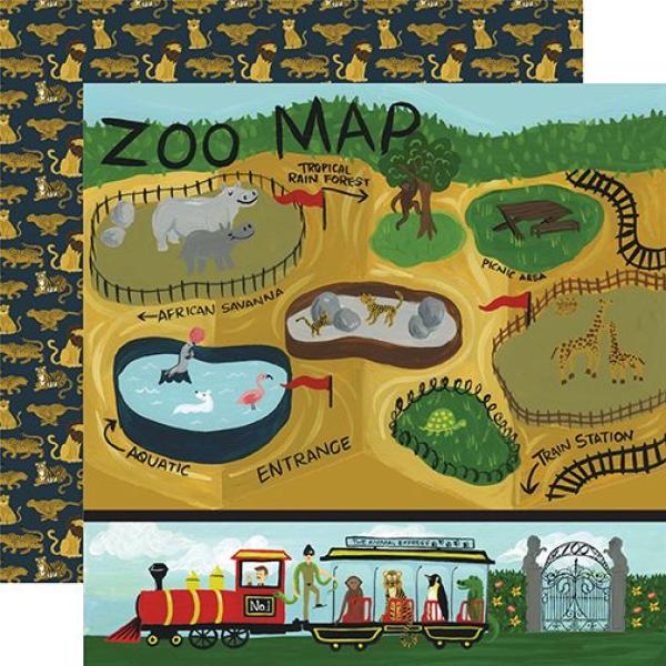 Echo Park "Animal Safari" 12x12" Paper Pack - Cardstock