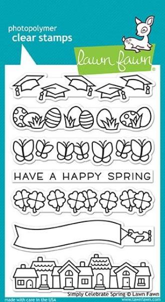 Lawn Fawn Stempelset "Simply Celebrate Spring" Clear Stamp