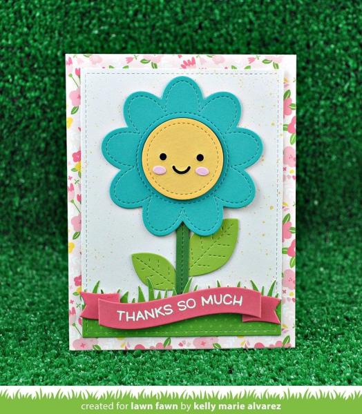 Lawn Fawn Craft Die - Outside in Stitched Flower