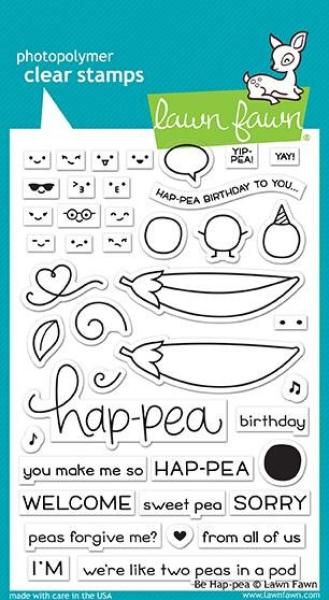 Lawn Fawn Stempelset "Be Hap-pea" Clear Stamp