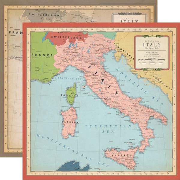 Carta Bella "Cartography No.1" 12x12" Collection Kit