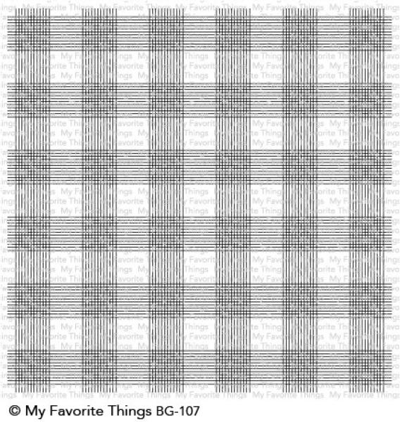 My Favorite Things "All Lined Up" 6x6" Background Cling Stamp