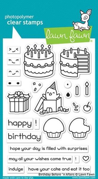 Lawn Fawn Stempelset "Birthday Before 'n Afters" Clear Stamp