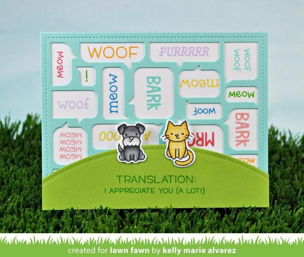 Lawn Fawn Stempelset "Critter Chatter: Pets Clear Stamps" Clear Stamp