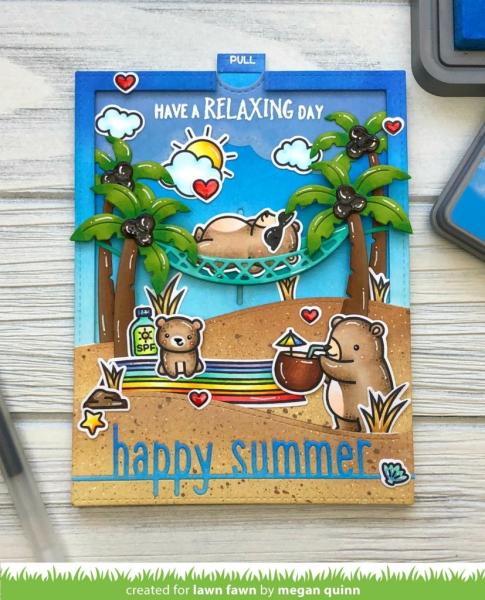 Lawn Fawn Craft Die - Happy Summer Line Border