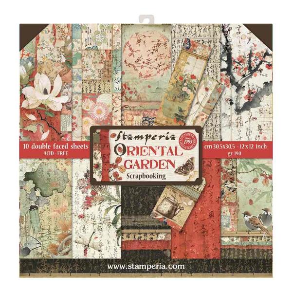 Stamperia "Oriental Garden" 12x12" Paper Pack - Cardstock