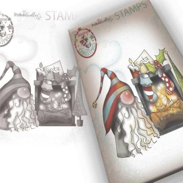 Polkadoodles Stempel "Gnome More Waiting" Clear Stamp