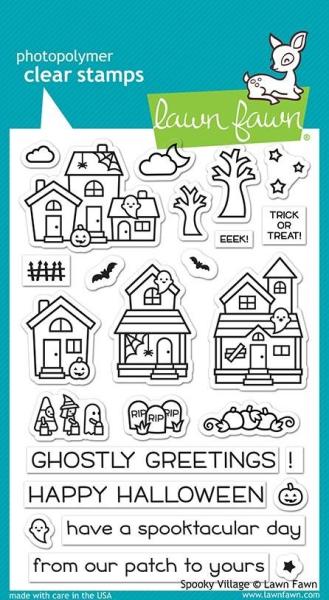 Lawn Fawn Stempelset "Spooky Village" Clear Stamp