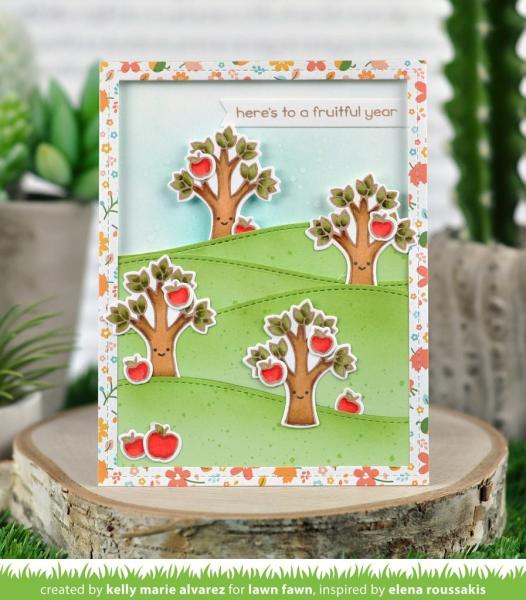 Lawn Fawn Stempelset "Tree Before 'n Afters" Clear Stamp