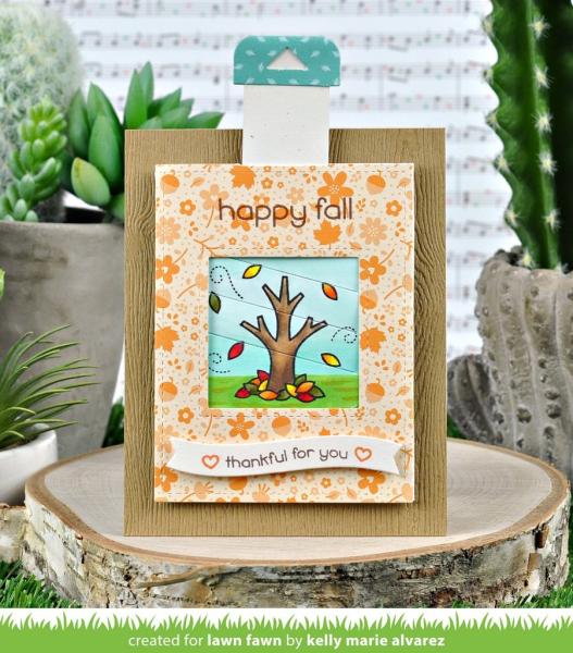 Lawn Fawn Stempelset "Tree Before 'n Afters" Clear Stamp