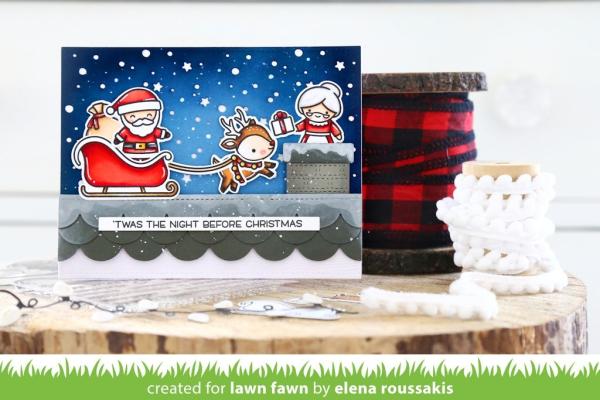 Lawn Fawn Stempelset "Ho-Ho-Holidays" Clear Stamp