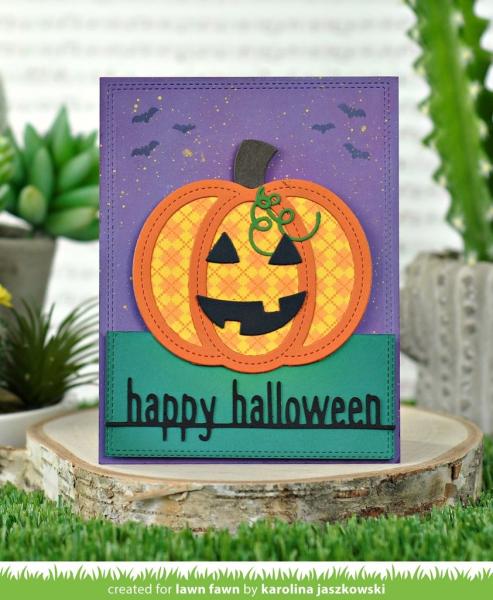 Lawn Fawn Craft Die - Happy Halloween Line Border