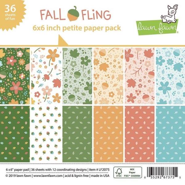 Lawn Fawn 6x6 "Fall Fling Petite" Paper Pad