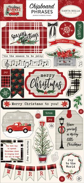 Carta Bella "Christmas Market" Chipboard - Sticker