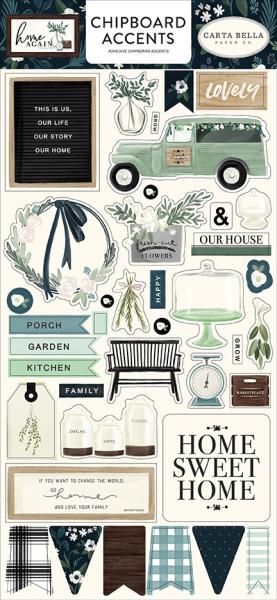 Carta Bella "Home Again" Chipboard - Sticker