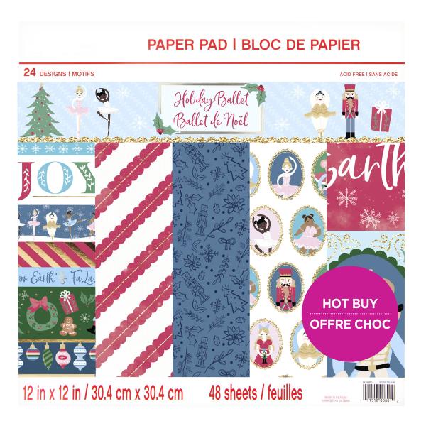 Craft Smith "Holiday Ballet" 12x12" Paper Pad