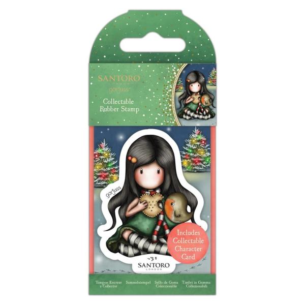 Gorjuss Santoro - Mini Gummistempel - No.81 Christmas Friend