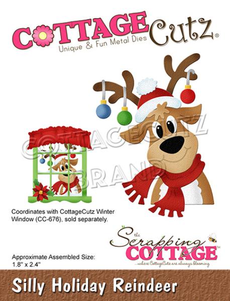 Scrapping Cottage Die - Silly Holiday Reindeer (CC-671)