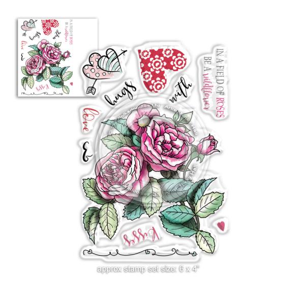 Polkadoodles Stempel "Love & Kisses" Clear Stamp-Set
