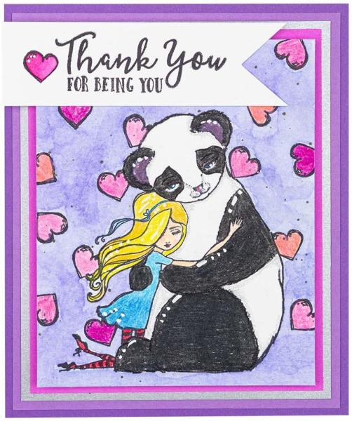 Spellbinders Stempelset "Panda Thank You"