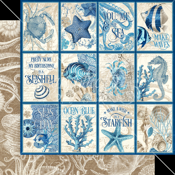 Graphic 45 "Ocean Blue" 12x12" Collection Pack