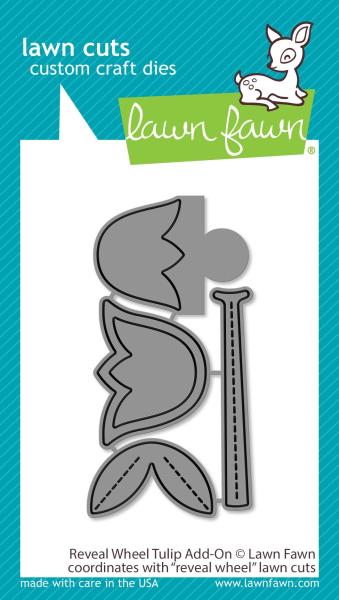 Lawn Fawn Craft Die - Reveal Wheel Tulip Add-on Die