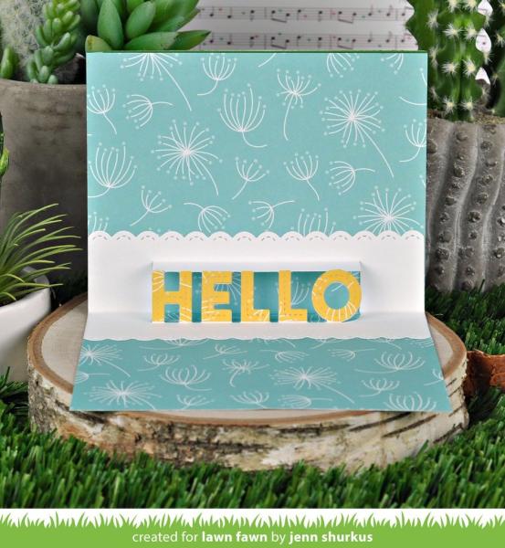 Lawn Fawn Craft Die - Pop-Up Hello