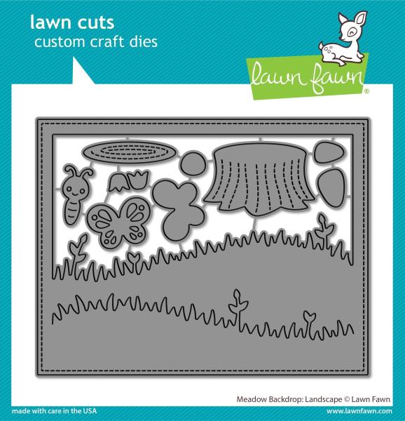 Lawn Fawn Craft Die - Meadow Backdrop: Landscape