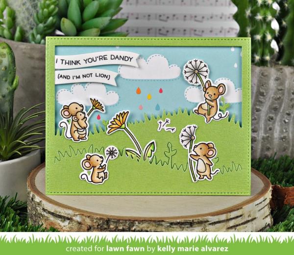 Lawn Fawn Craft Die - Meadow Backdrop: Landscape