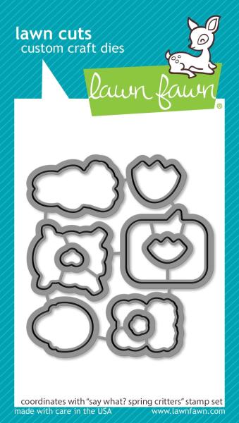 Lawn Fawn Craft Dies - Say What? Spring Critters