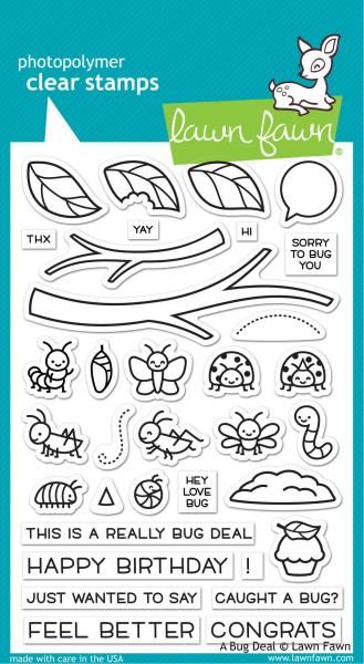 Lawn Fawn Stempelset "A Bug Deal" Clear Stamp