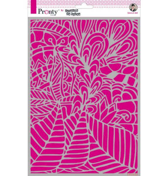 Pronty Crafts Background Leafy A4 Stencil - Schablone 