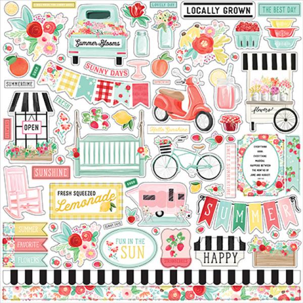 Carta Bella "Summer Market" 12x12" Element Stickers