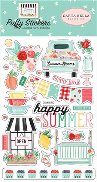 Carta Bella "Summer Market Puffy" Stickers