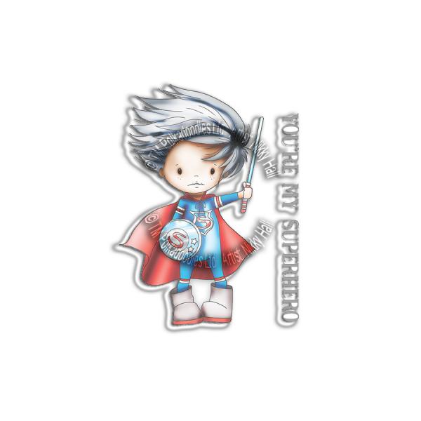 Polkadoodles Stempel "Little Dudes Superhero" Clear Stamp