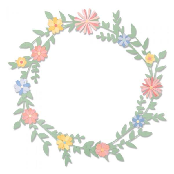 Sizzix Thinlits Craft Die-Set - Spring Foliage / Blumenkranz
