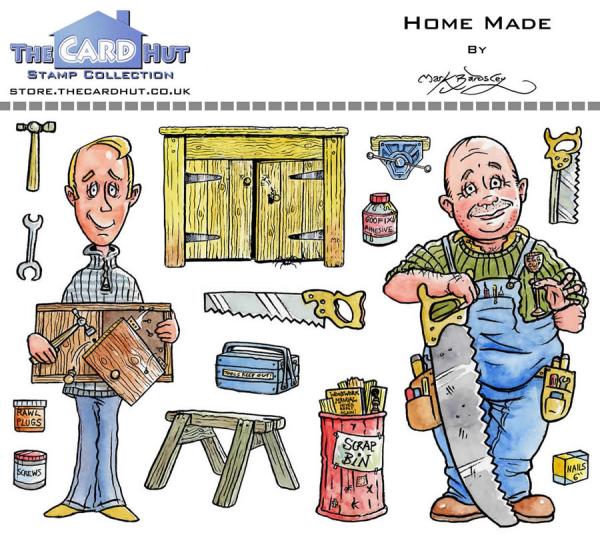 The Card Hut Home Made  Clear Stamps / Handwerker Stempelset (MBGSHM)
