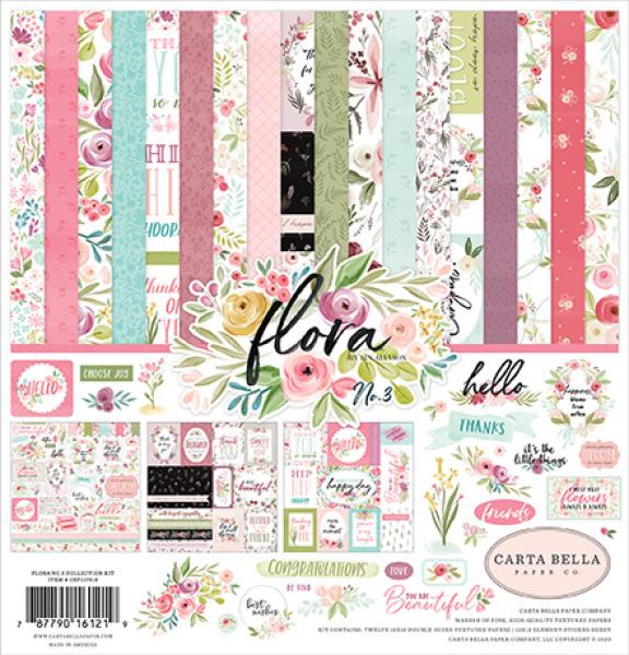 Carta Bella "Flora No.3" 12x12" Collection Kit