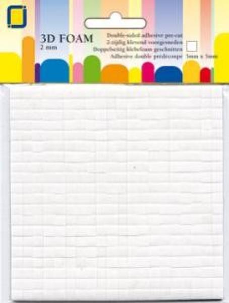 JEJE Produkt 3D Foam 5 mm x 5 mm x 2 mm  - 3D Klebepads (3.3100)