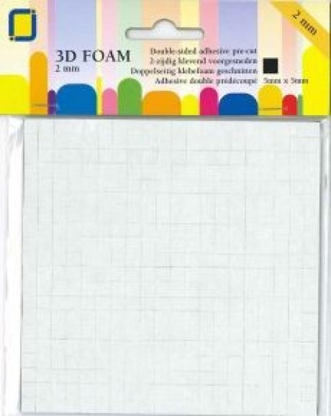 JEJE Produkt 3D Foam Black 5 mm x 5 mm x 2 mm  - 3D Klebepads (3.3142)