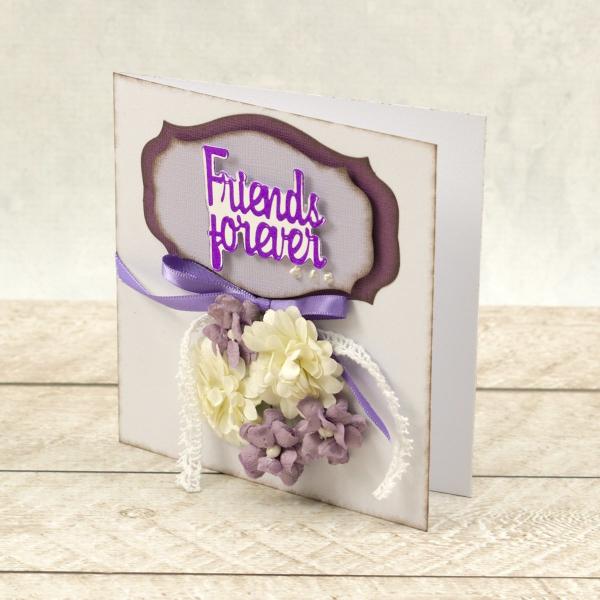 Couture Creations Cut, Foil & Emboss Die "Friends Forever Sentiment Mini"