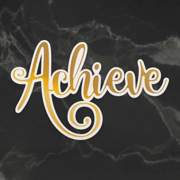 Couture Creations Cut, Foil & Emboss Die "Achieve"