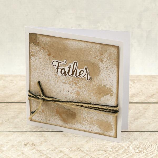 Couture Creations Cut, Foil & Emboss Die "Father Sentiment Mini"